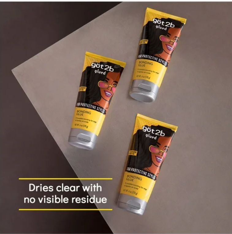 Got2b Glued Bonding Glue for Protective styles, Wig Glue 6 oz