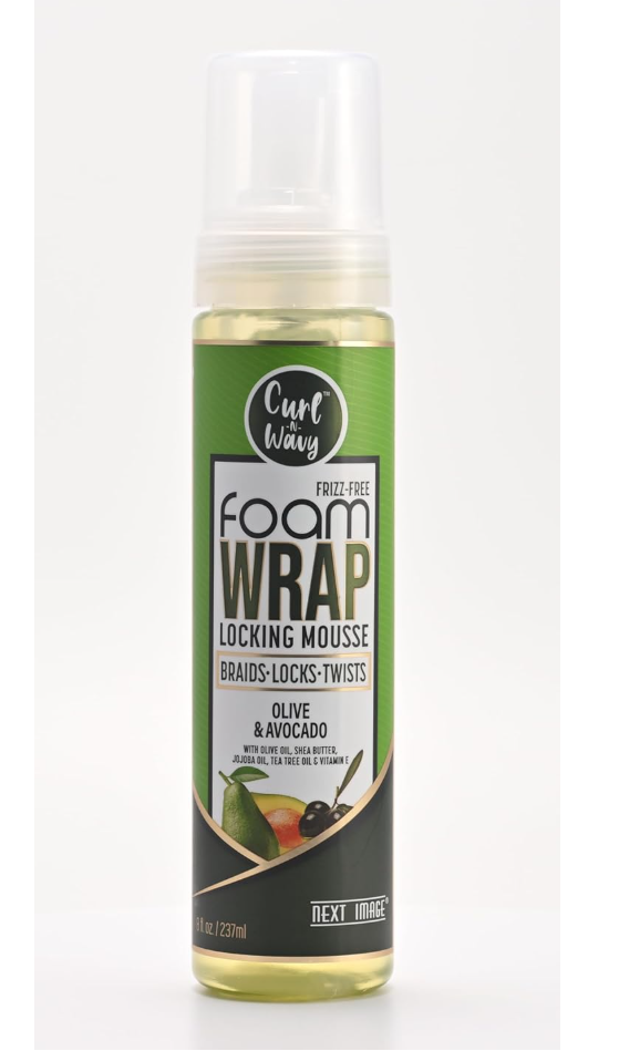 NEXT IMAGE Foam Wrap Locking Mousse (Olive & Avocado)8oz