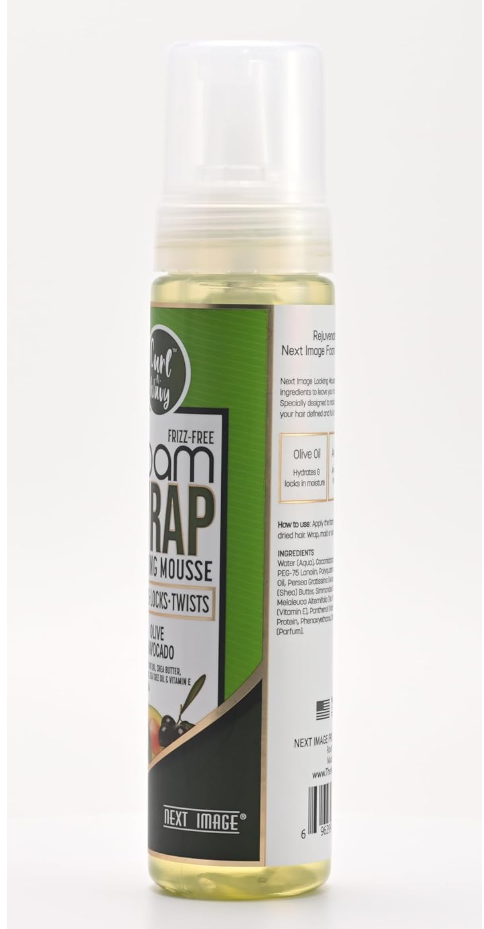 NEXT IMAGE Foam Wrap Locking Mousse (Olive & Avocado)8oz