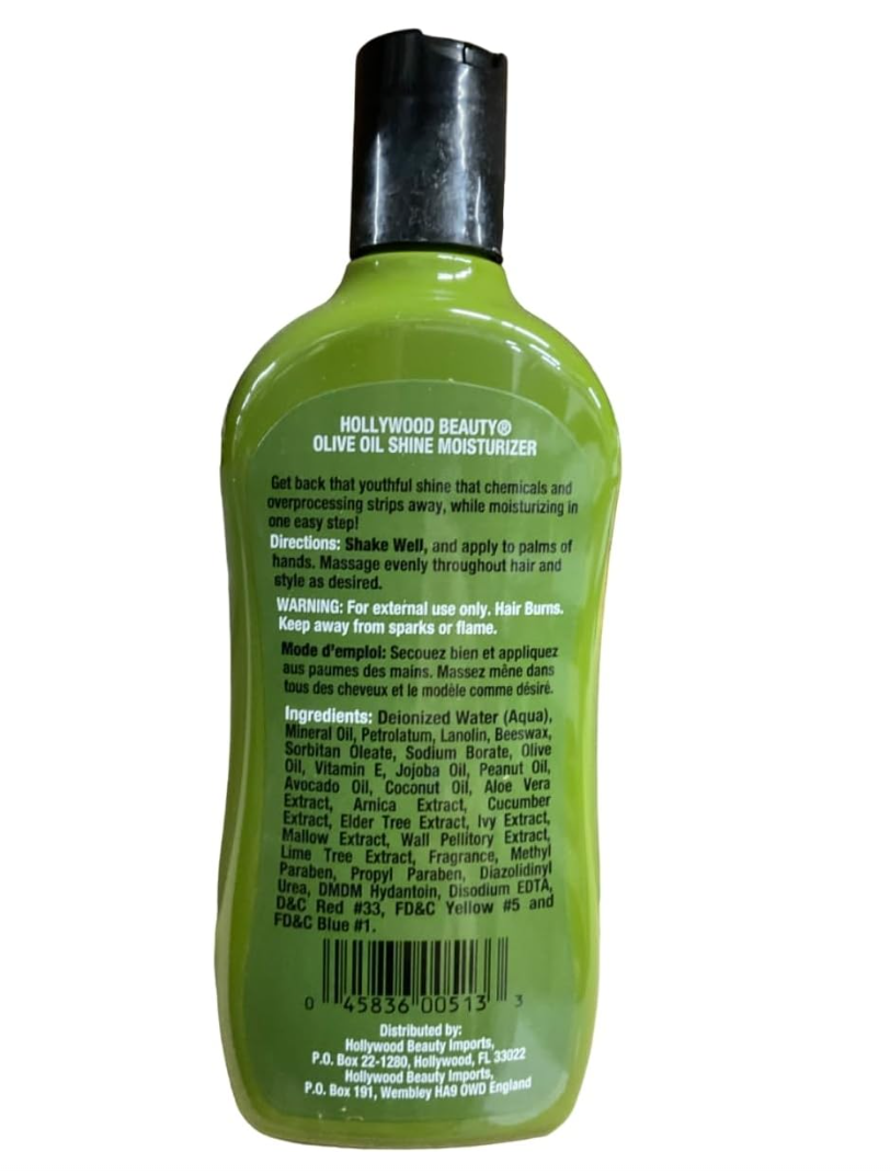 HOLLYWOOD BEAUTY Olive Oil Shine Moisturizer Shine and Moisturizer 12oz