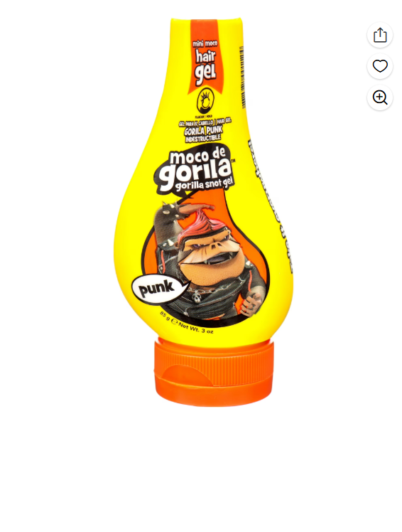 Moco de Gorila Gorilla Snot Hair Gel, Mini Punk Travel Size 3 oz