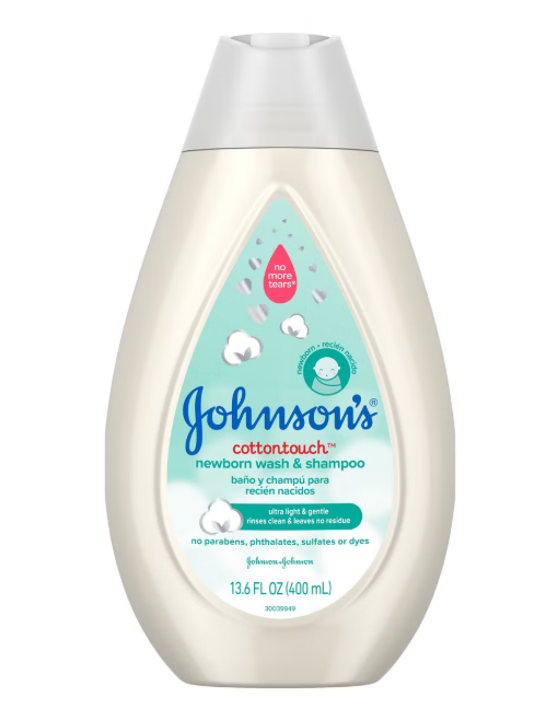 Johnson's Cotton Touch Wash & Shampoo - 13.6 fl oz