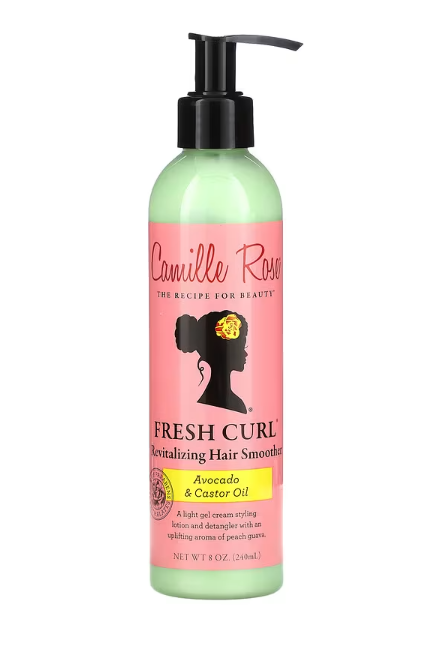 Camille Rose, Fresh Curl Revitalizing Hair Smoother, Avocado & Castor Oil, 8 oz