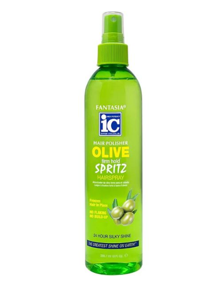 Fantasia IC Hair Polisher Olive Firm Hold Spritz Hairspray 10 oz