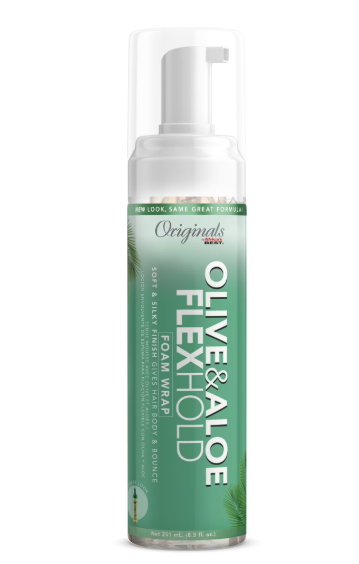 Originals by Africa's Best Olive & Aloe Soft Shine Flex Hold Foam Wrap Lotion 8.5oz