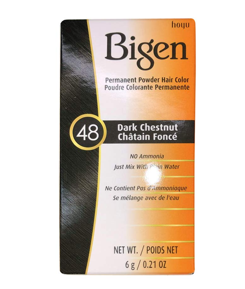 Bigen Permanent Powder Hair Color 48 Dark Chestnut