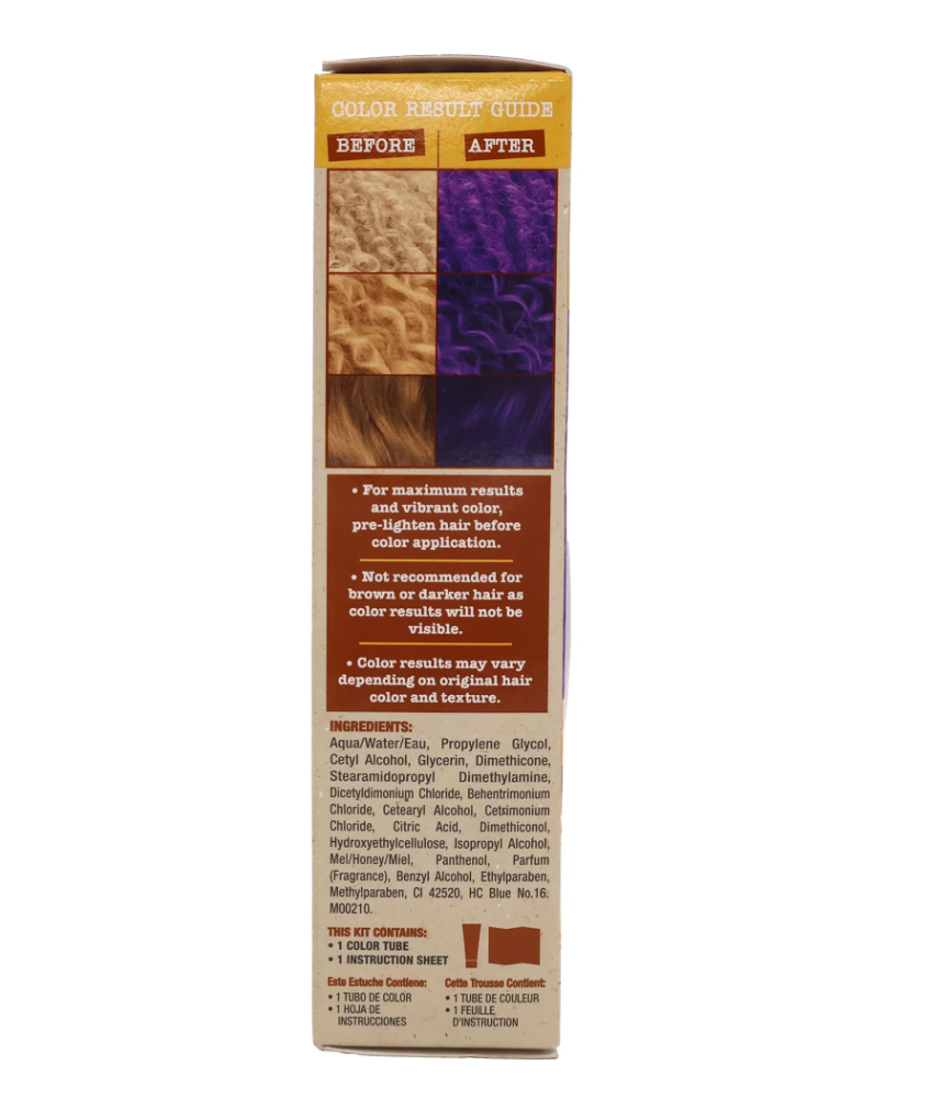 Creme Of Nature Pure Honey Semi-Permanent Hair Color, Royal Purple