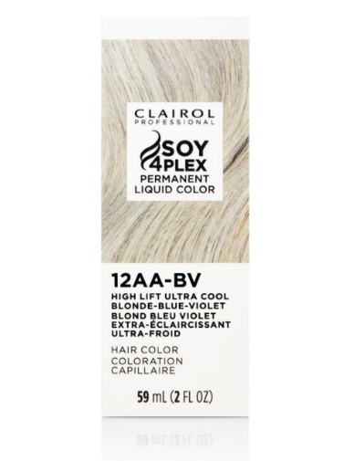 12AA-BV High Lift Ultra Cool Blonde-Blue-Violet Permanent Liquid Hair Color