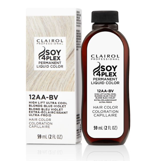 12AA-BV High Lift Ultra Cool Blonde-Blue-Violet Permanent Liquid Hair Color