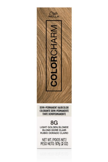 8G Light Golden Blonde Demi Permanent Cream Hair Color