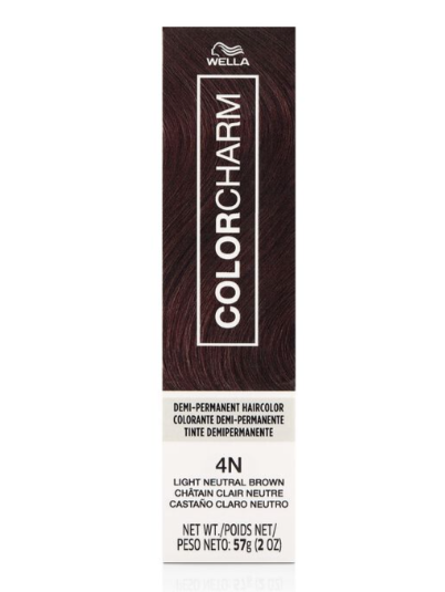 4N Light Neutral Brown Demi Permanent Cream Hair Color