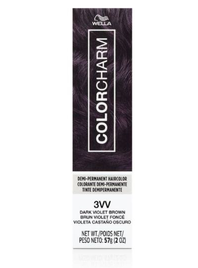 3VV Dark Violet Brown Demi Permanent Cream Hair Color
