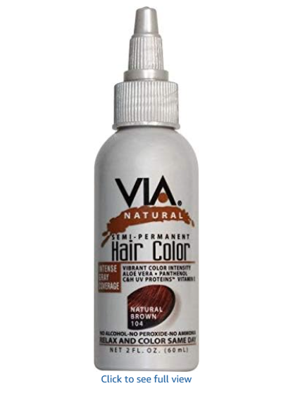 Via Natural Semi-Perm 2 oz. Color # 104 Natural Brown