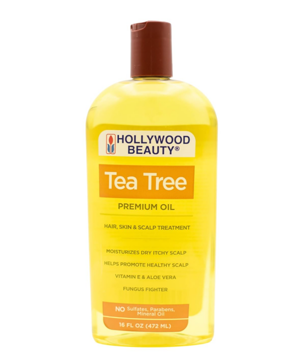 Hollywood Beauty Tea Tree Oil for Hair, Scalp, and Skin, 16 fl oz