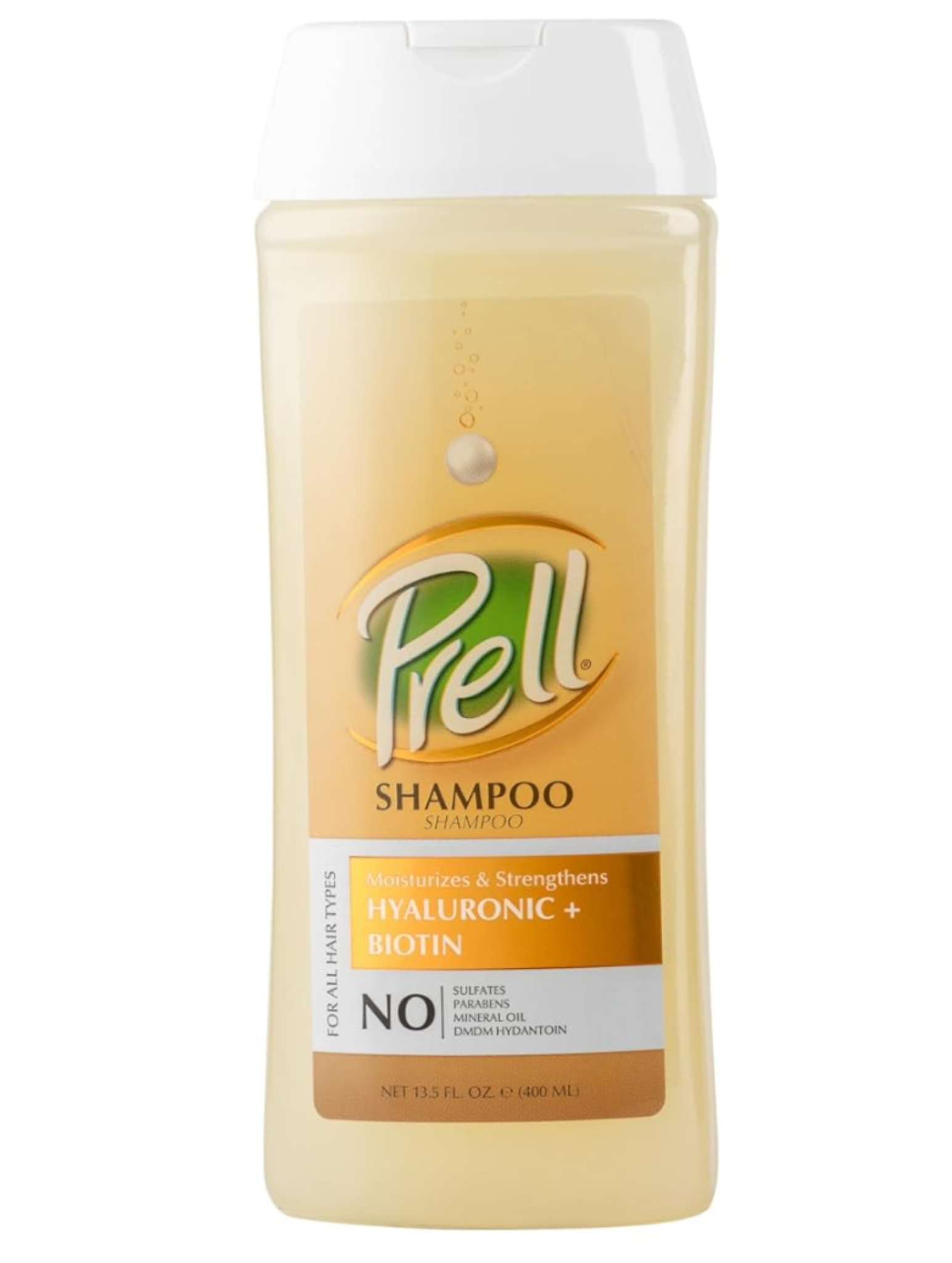 Prell Hyaluronic + Biotin Moisturizes & Strengthens Shampoo for All Hair Types 13.5 fl.oz