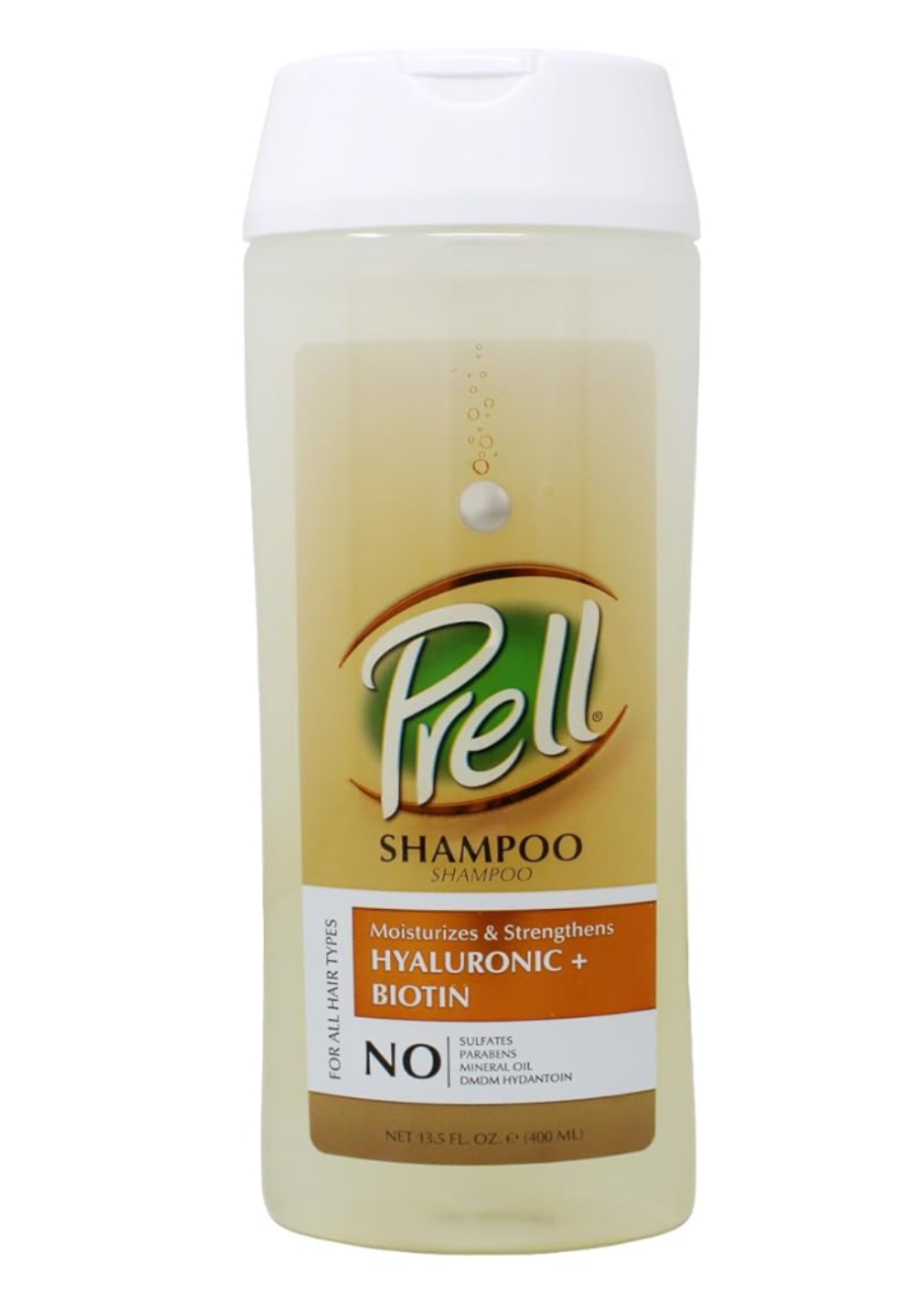Prell Hyaluronic + Biotin Moisturizes & Strengthens Shampoo for All Hair Types 13.5 fl.oz