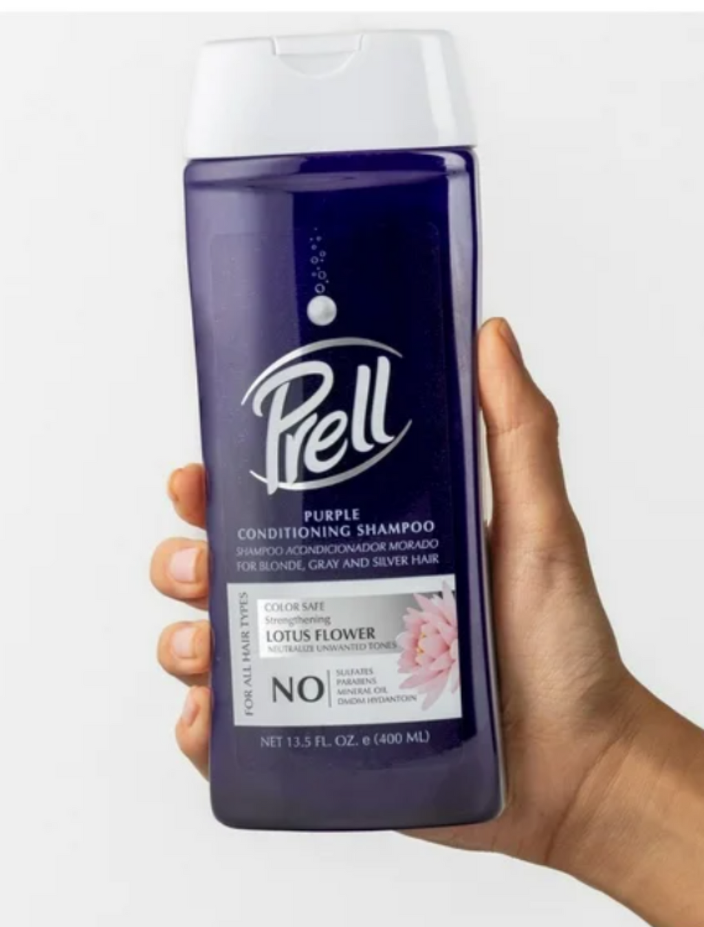 Prell Lotus Flower Color Safe Strengthening Purple Conditioning Shampoo 13oz