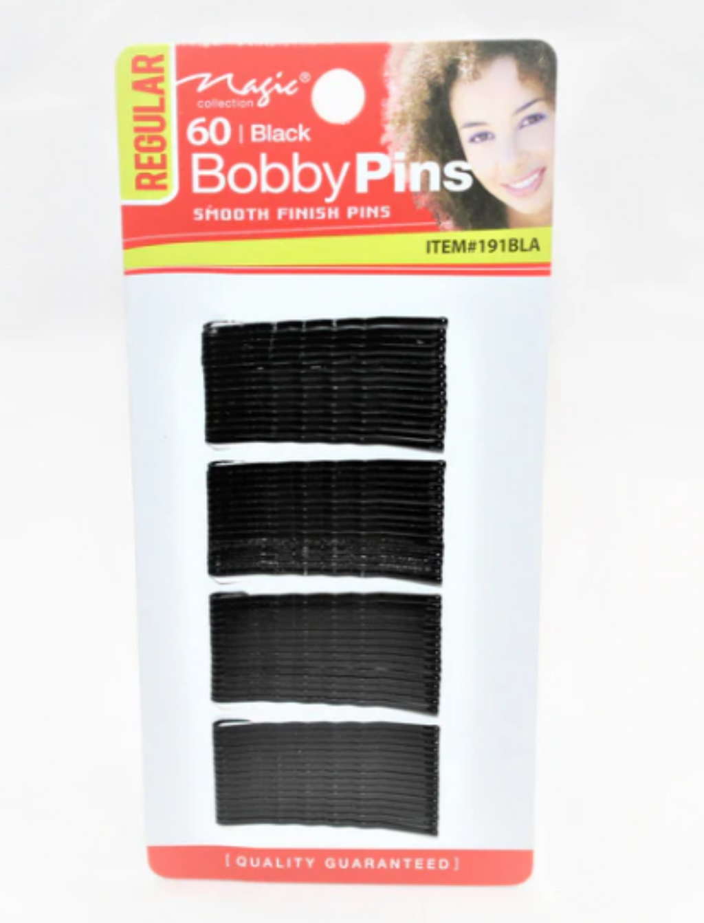 MAGIC COLLECTION - Regular Bobby Pins 60 BLACK