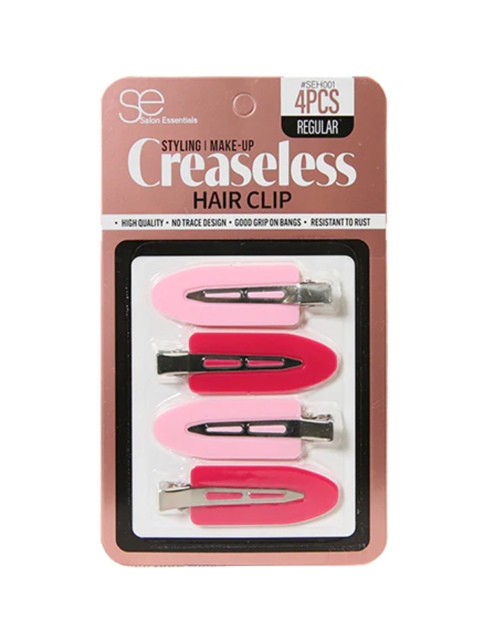 Salon Essentials Creaseless Hair Clip 4pcs