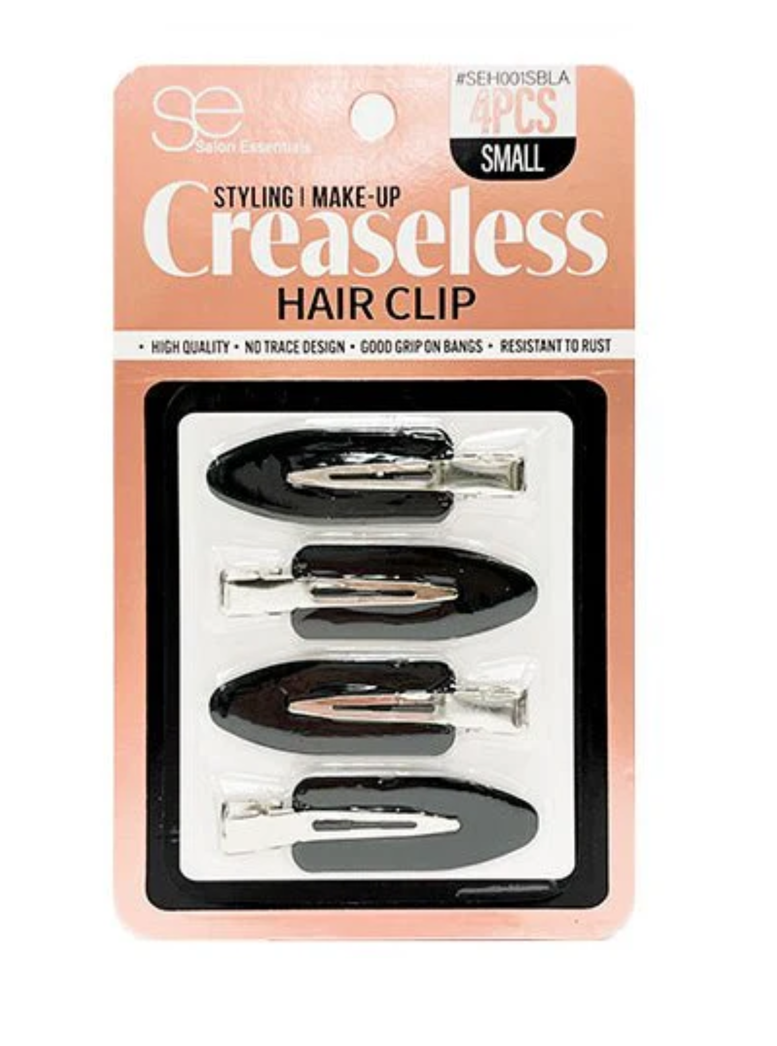 Salon Essentials Creaseless Hair Clip 4pcs