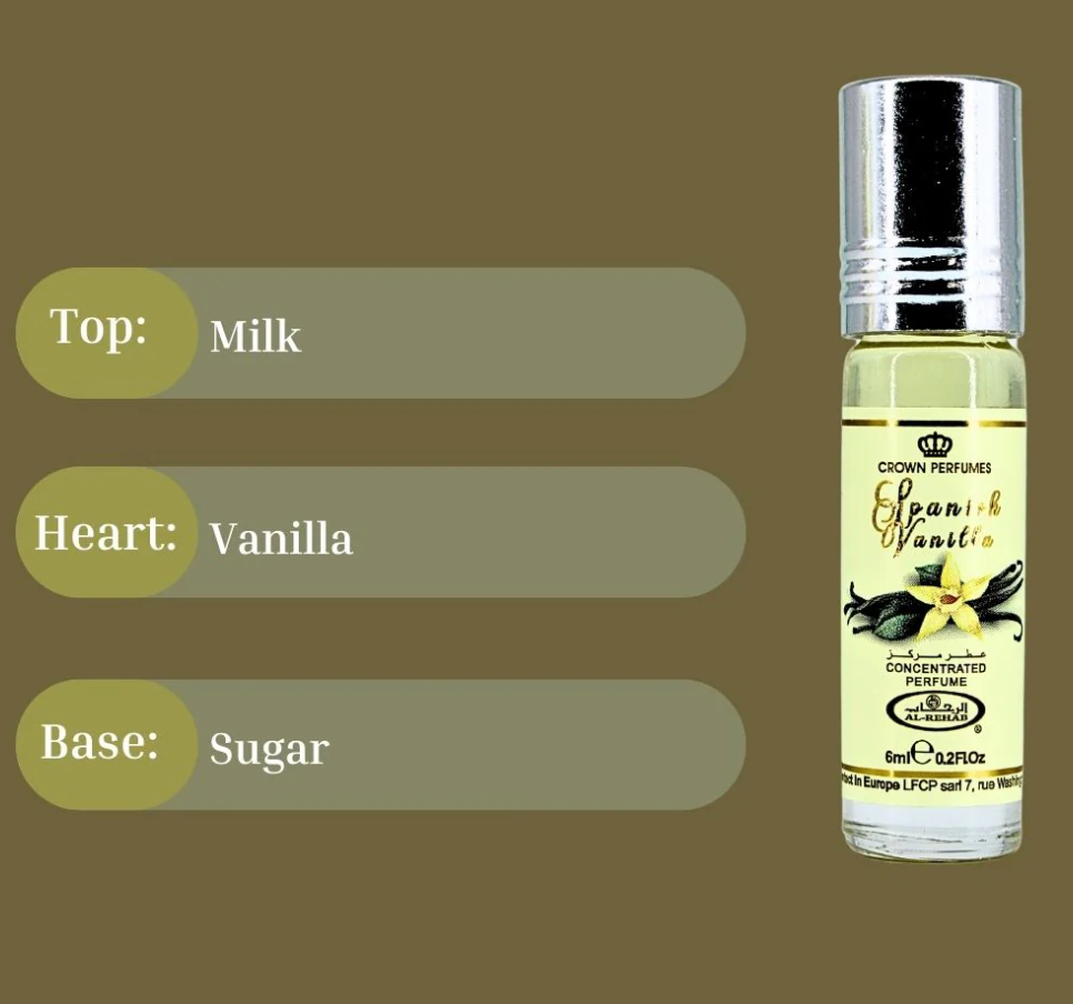 panish Vanilla Perfume Oil CPO 6ml