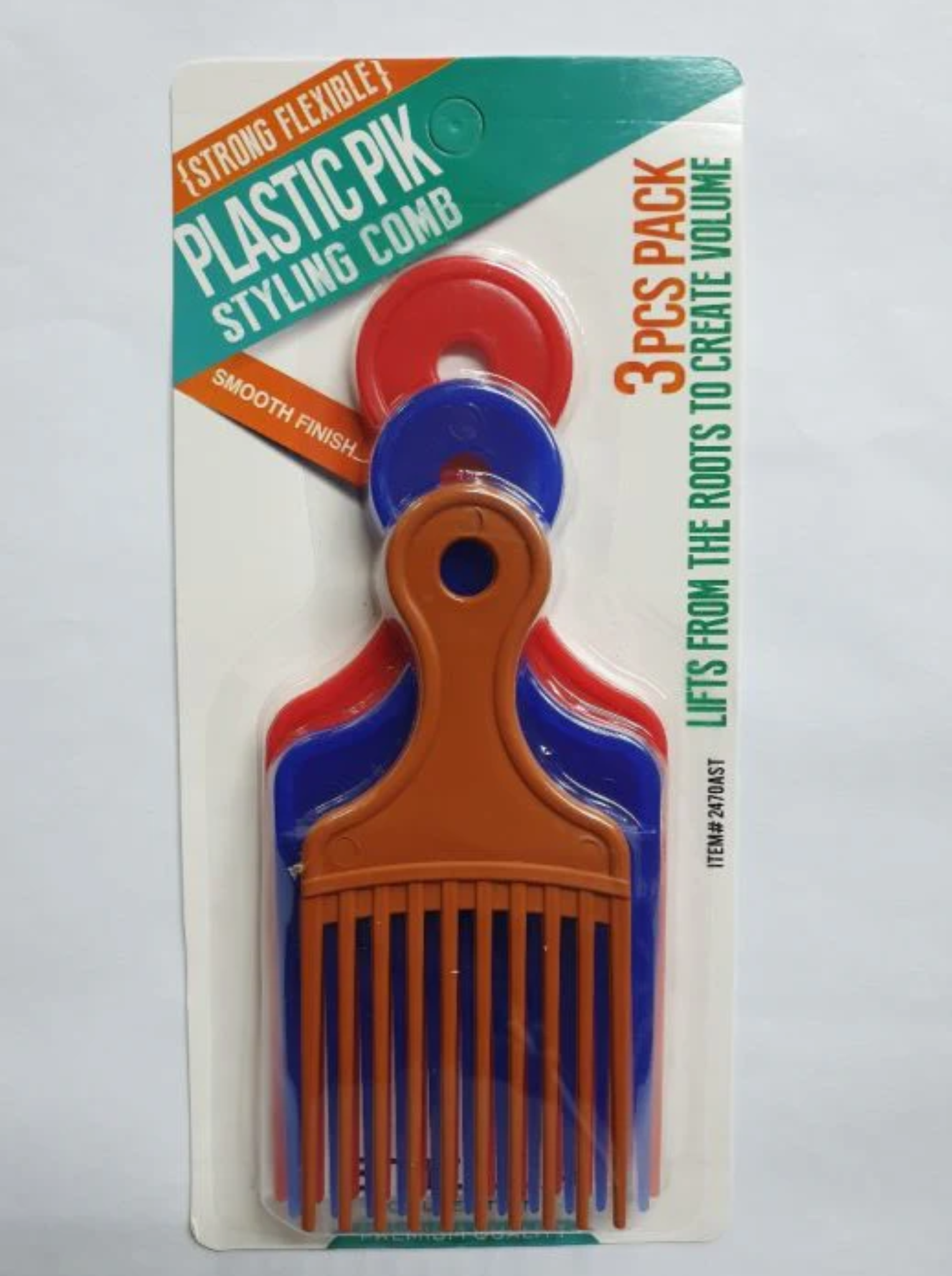Plastic Pik Styling Comb (3 Pack)