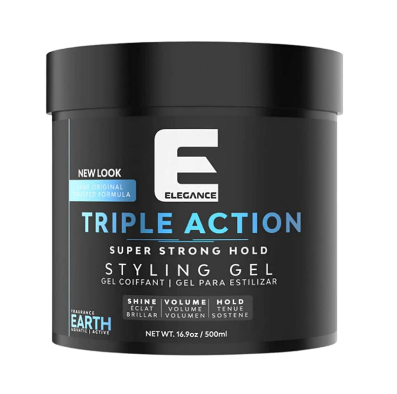 E Elegance Earth Fragrance Triple Action Hair Gel for Men And Women 16.9oz