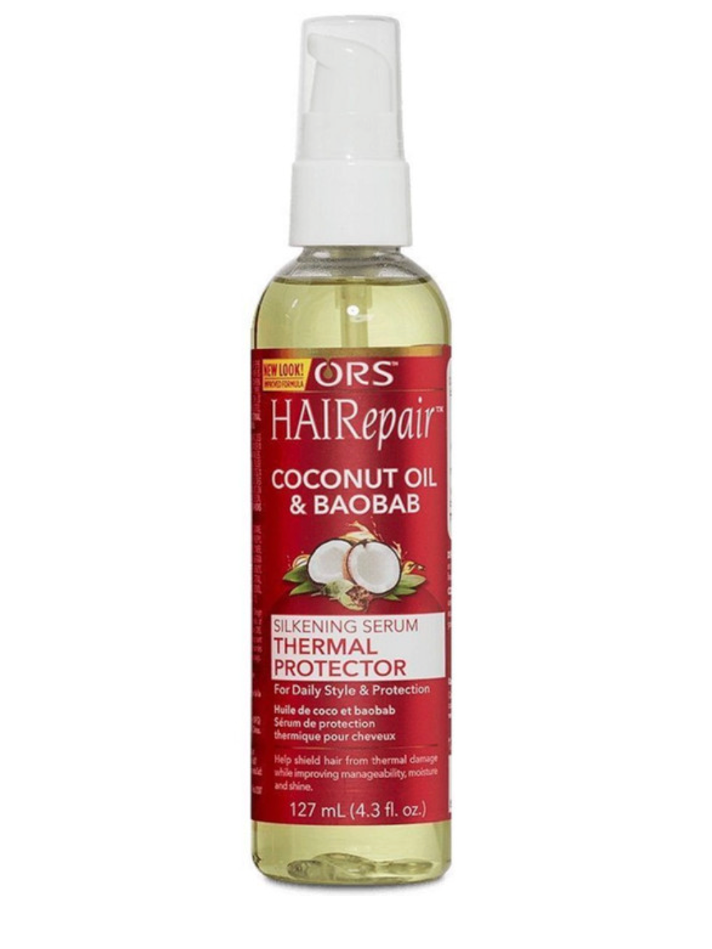 ORS HAIRepair Coconut Oil & Baobab Silkening Serum Thermal Protector 4.3ozz