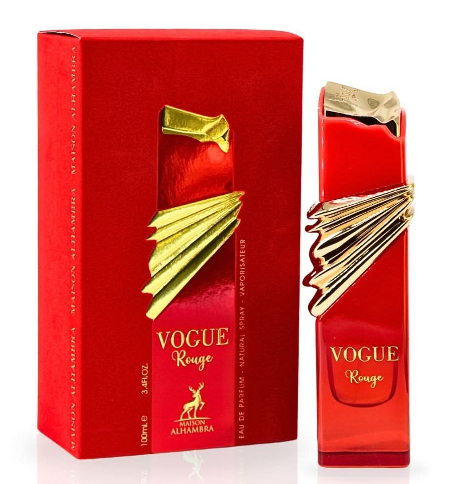 Vogue Rouge Eau de Parfum Spray 100ml (3.4 oz) by Maison Alhambra