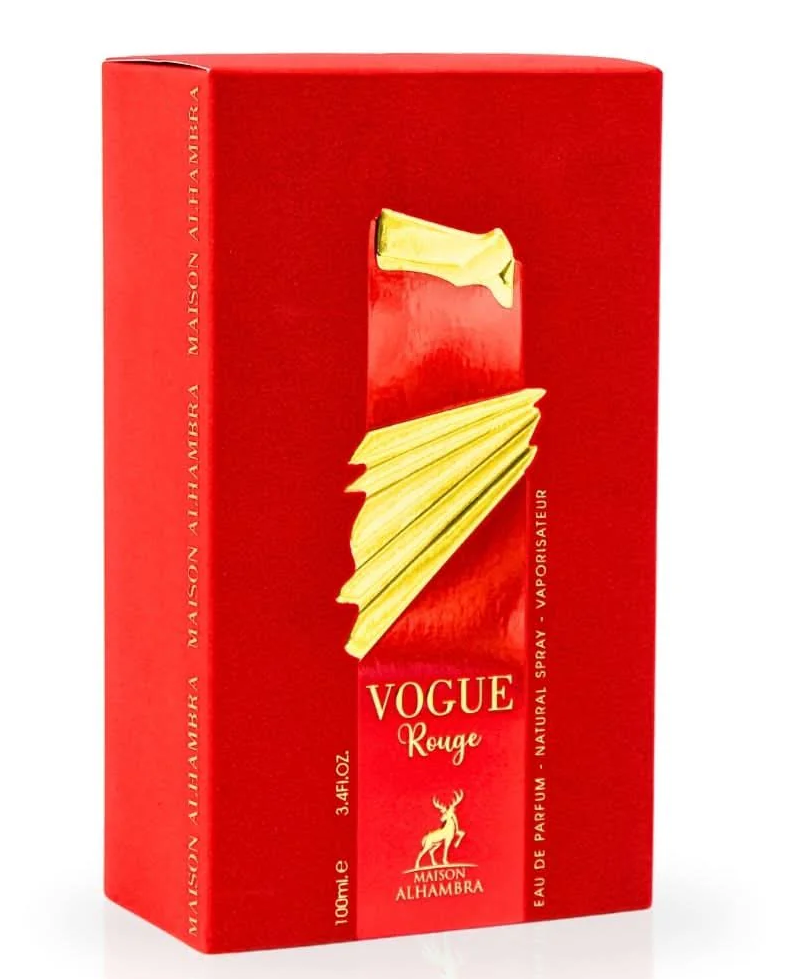 Vogue Rouge Eau de Parfum Spray 100ml (3.4 oz) by Maison Alhambra