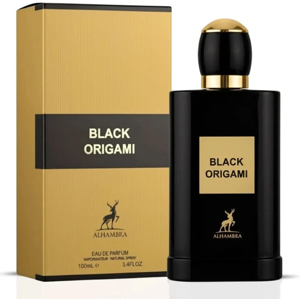 Black Origami Eau de Parfum Spray 100ml (3.4 oz) by Maison Alhambra