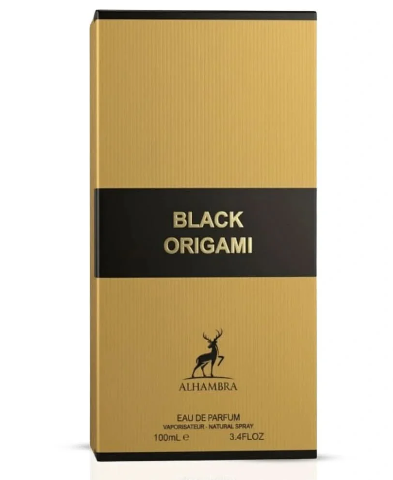 Black Origami Eau de Parfum Spray 100ml (3.4 oz) by Maison Alhambra