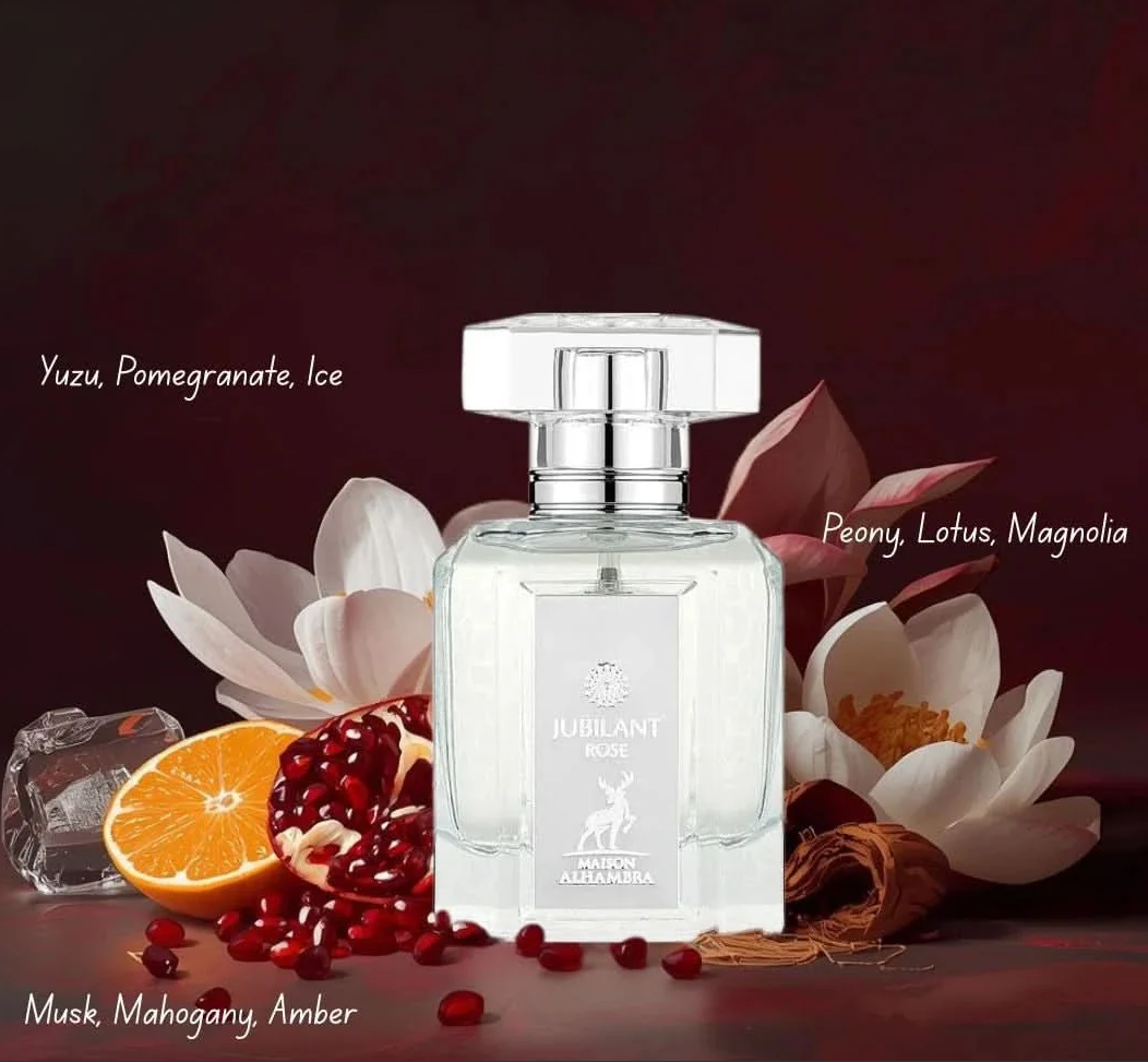 Jubilant Rose Eau de Parfum Spray 100ml (3.4 oz) by Maison Alhambra