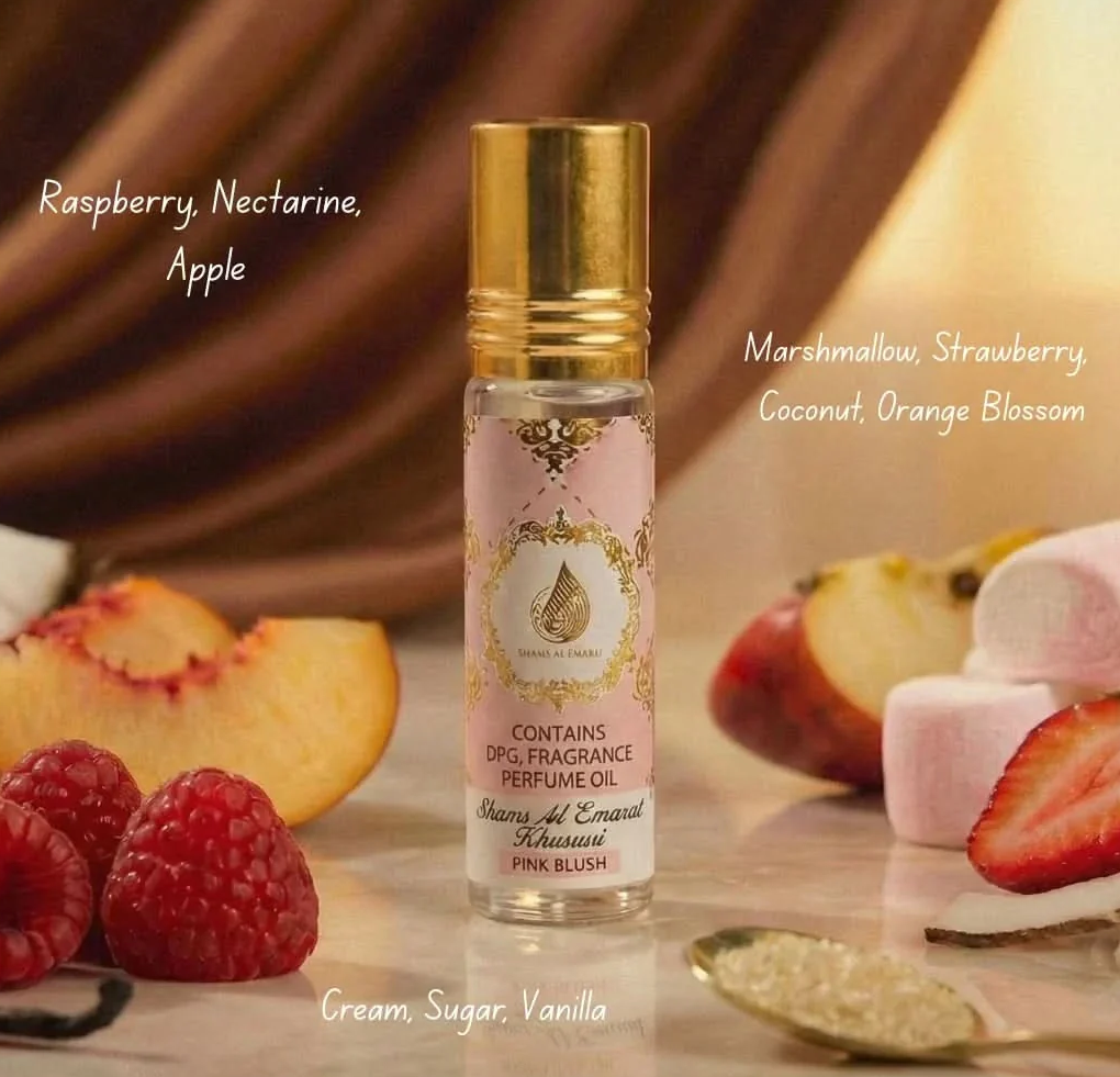 Pink Blush Shams Al Emarat Khususi Roll-On Perfume Oil 10ml (0.34 oz) By Ard Al Zaafaran