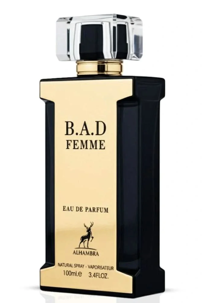 B.A.D. Femme Eau de Parfum Spray 100ml (3.4 oz) by Maison Alhambra