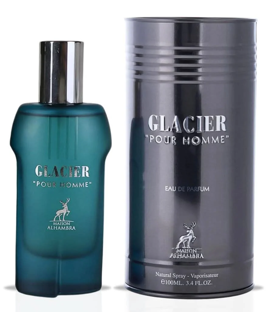 Glacier Pour Homme Eau de Parfum Spray 100ml (3.4 oz) by Maison Alhambra