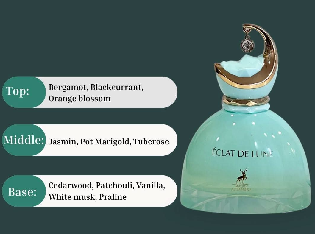 Eclat De Lune Eau de Parfum Spray 100ml (3.4 oz) by Maison Alhambra