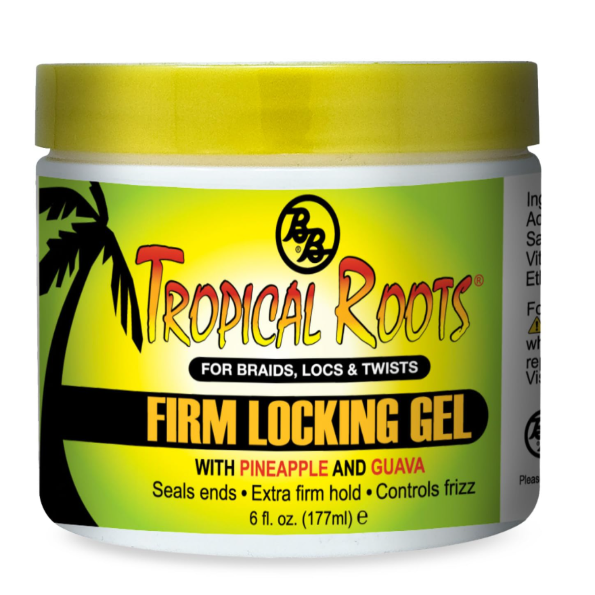 Braids, Twists & Locs with Pineapple & Guava Extracts, Vitamins B5 & B12 - Strong Hold, Non-Flaking, Moisture & Shine - 6oz
