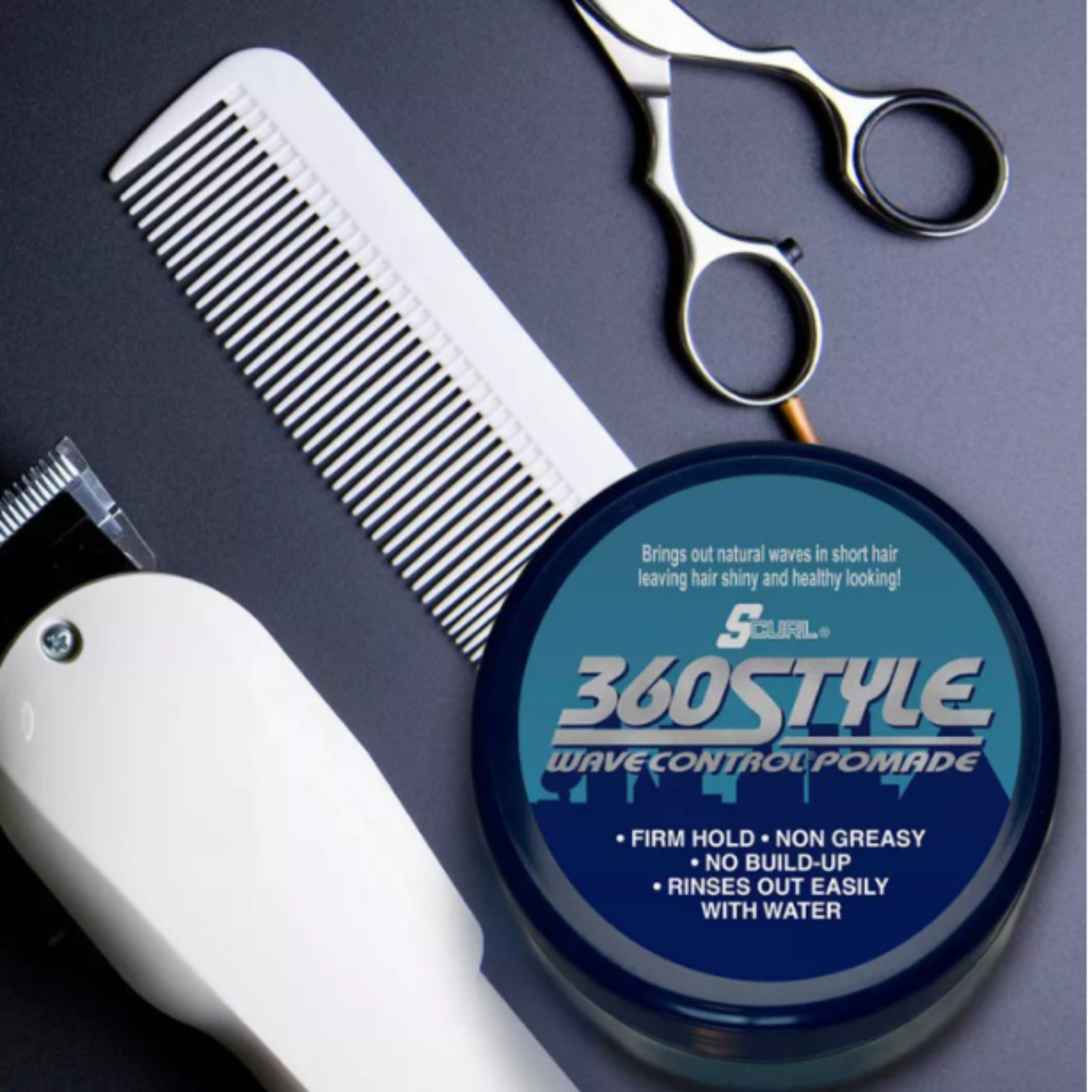 Lusters Scurl 360 Style Wave Control Pomade (3 oz)