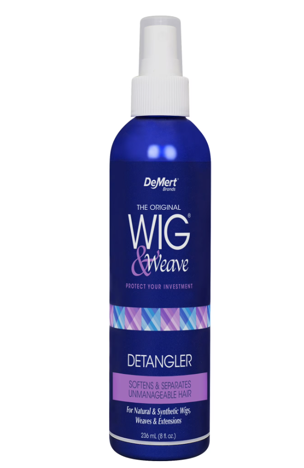 Wig & Weave Detangler and Leave In Conditioner for Natural and Synthetic Hair, 8 fl oz