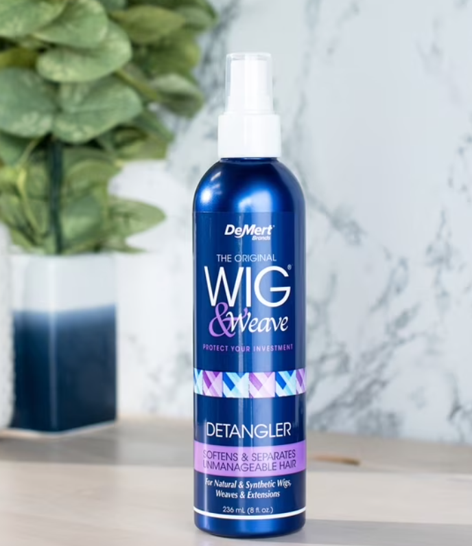 Wig & Weave Detangler and Leave In Conditioner for Natural and Synthetic Hair, 8 fl oz