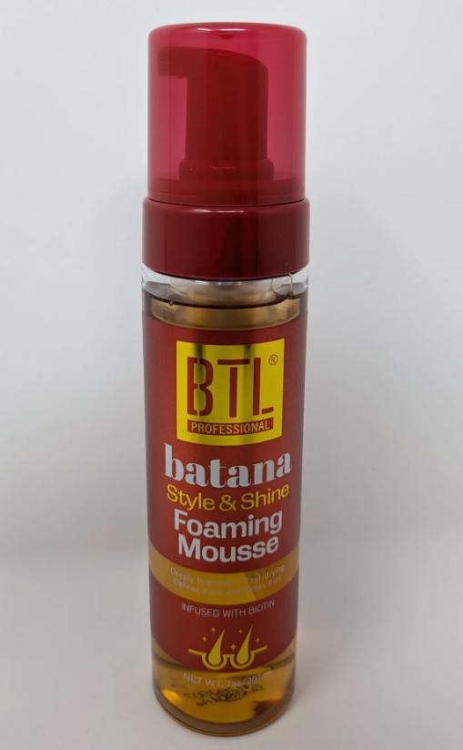 BTL Professional Batana Style & Shine Foaming Mousse w/Biotin - 7oz