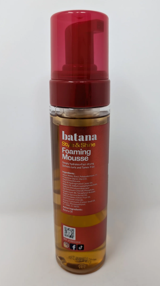 BTL Professional Batana Style & Shine Foaming Mousse w/Biotin - 7oz