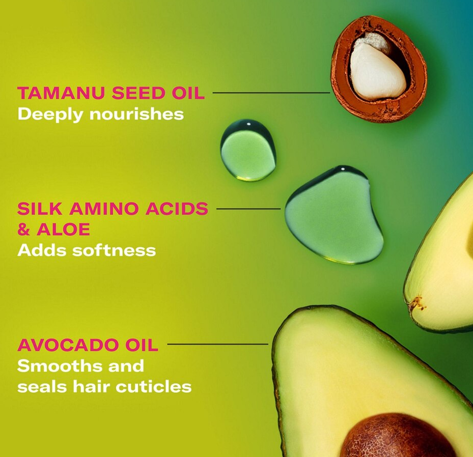 Mielle Avocado & Tamanu Anti-Frizz Mousse, 7.5 OZ