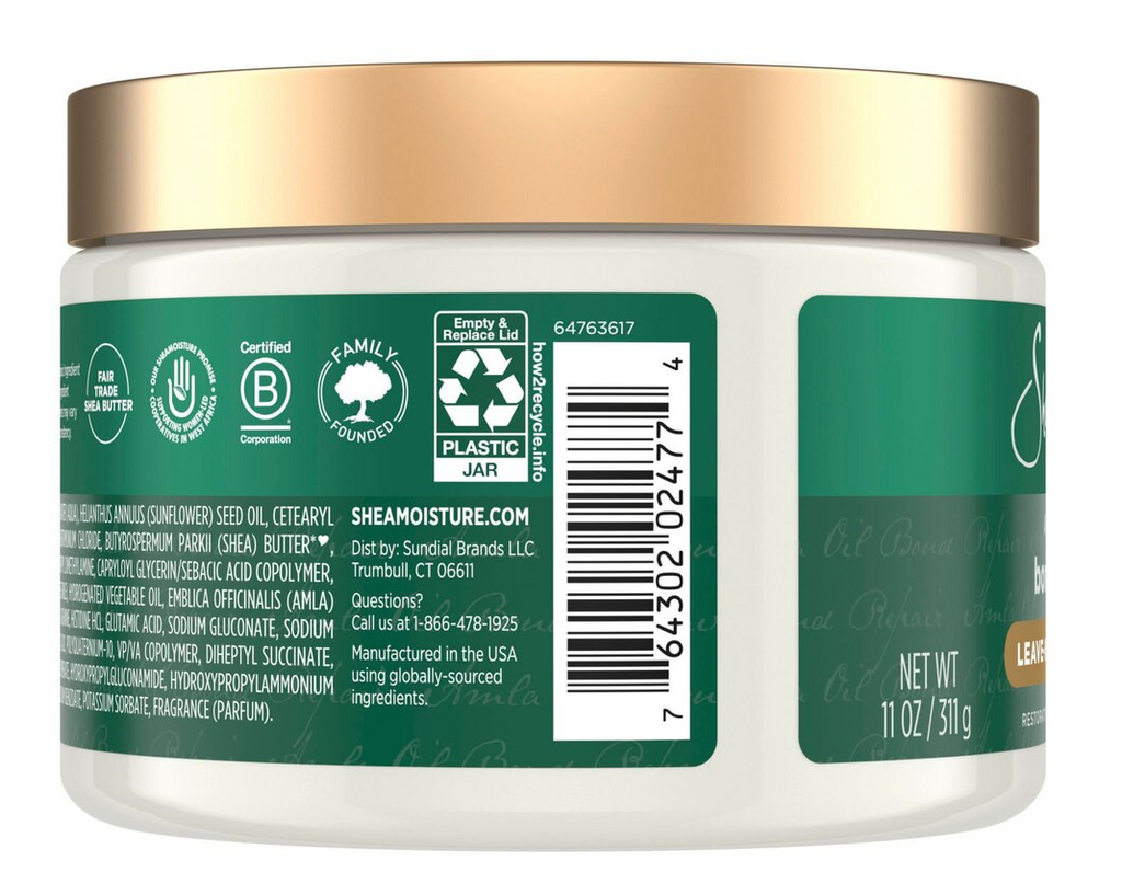 SheaMoisture Amla Oil Bond Repair Leave-In Conditioner, 11 OZ