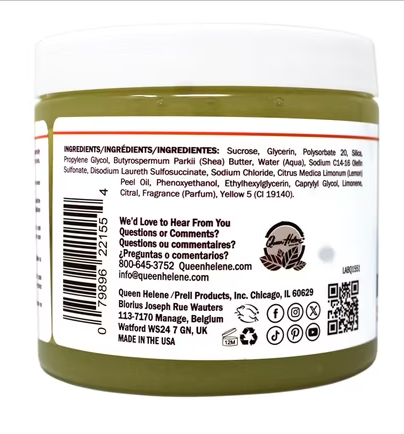 Queen Helene Citrus Radiant Sugar Body Scrub, Gentle Exfoliation,