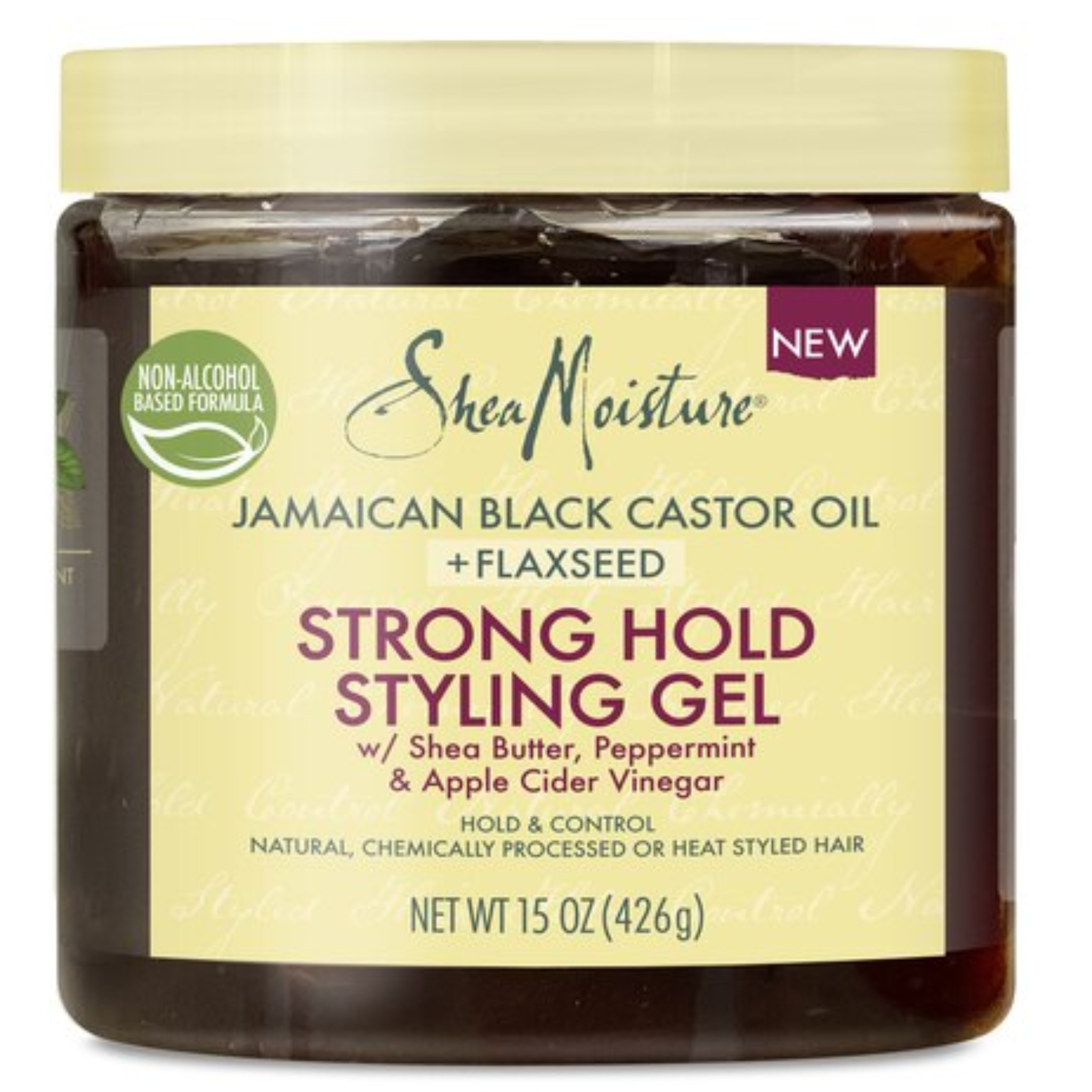 SheaMoisture Jamaican Black Castor Oil & Flaxseed Strong Hold Styling Gel, 15 OZ