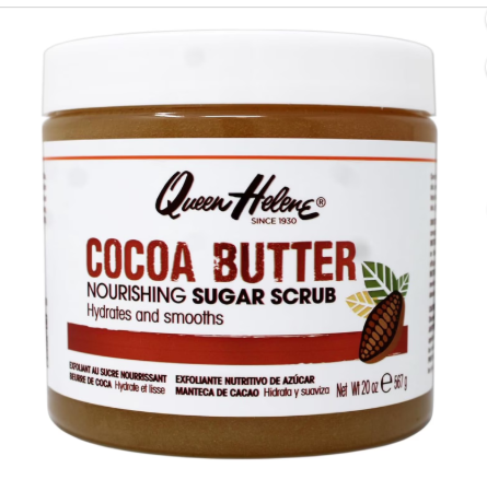 Queen Helene Cocoa Butter Body Sugar Scrub, Exfoliating & Hydrating, 20 oz