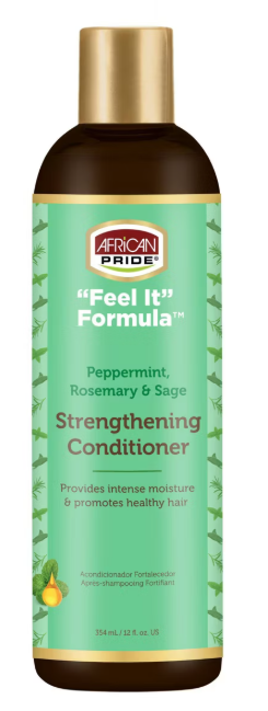 African Pride Feel It Formula Peppermint Rosemary Sage Strengthening Conditioner - 12 fl oz