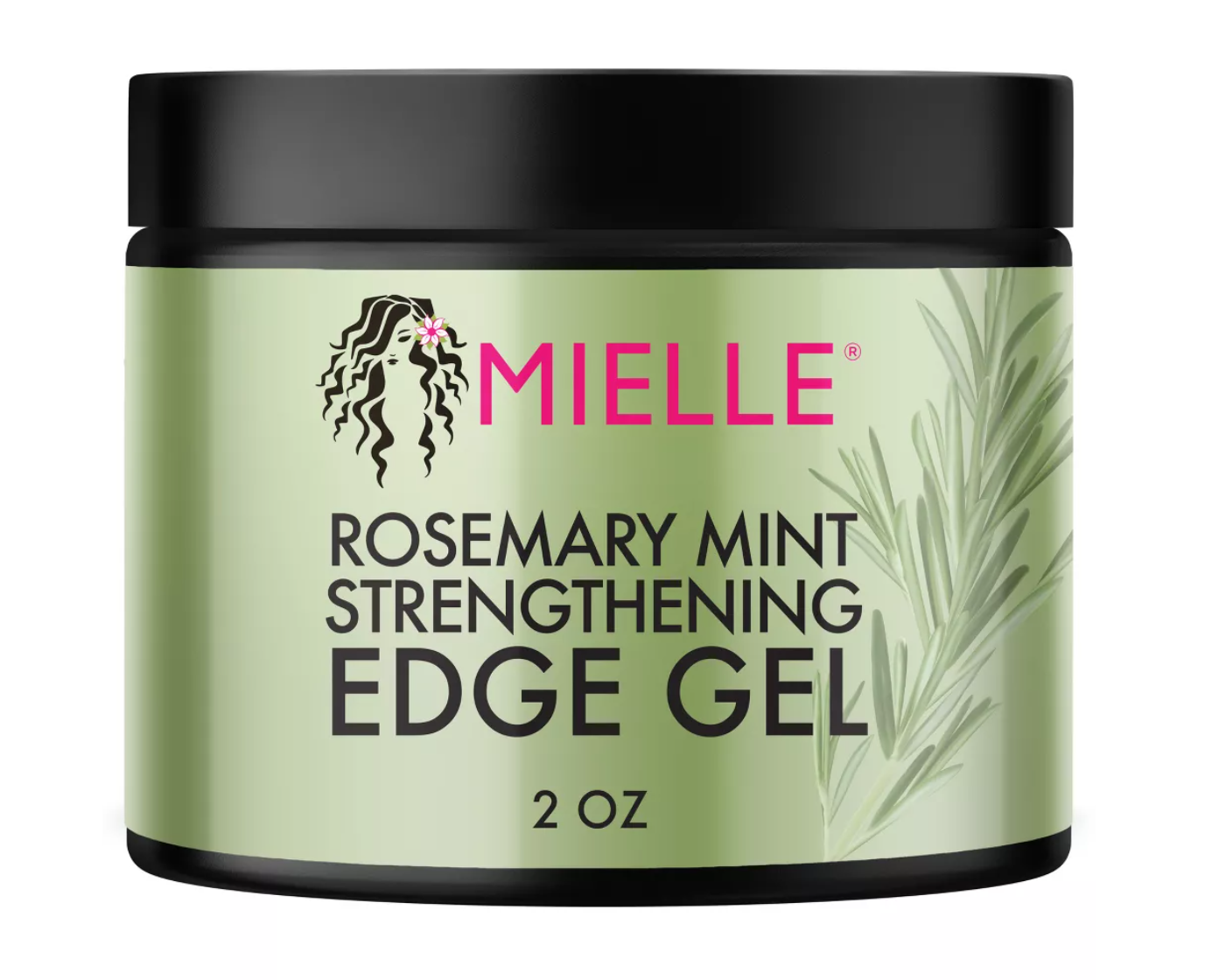 Mielle Organics Rosemary Mint Strengthening Edge Gel - 2oz: For Textured & Curly Hair, Paraben-Free